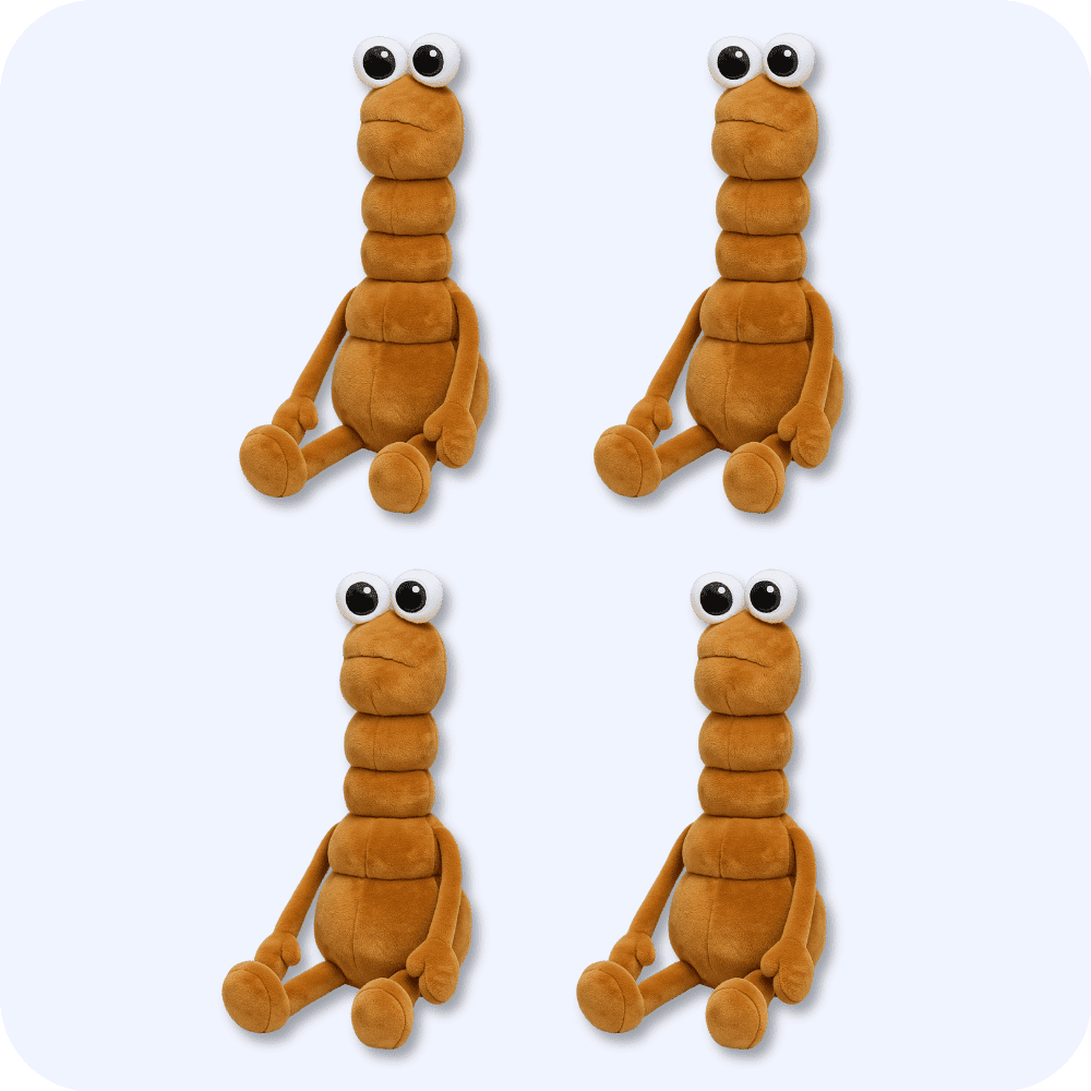 Marcus The Worm Plush 4PCS Marcus The Worm Plush 4PCS